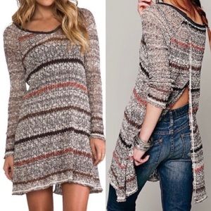Free People Life’s A Beach Open Back Sweater Tunic